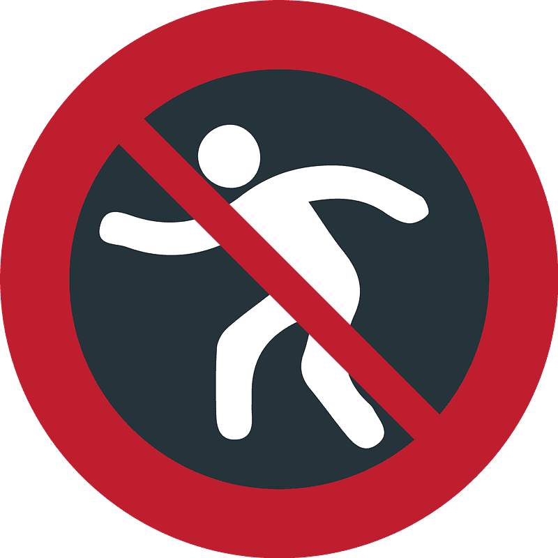 Prohibido el paso de peatones