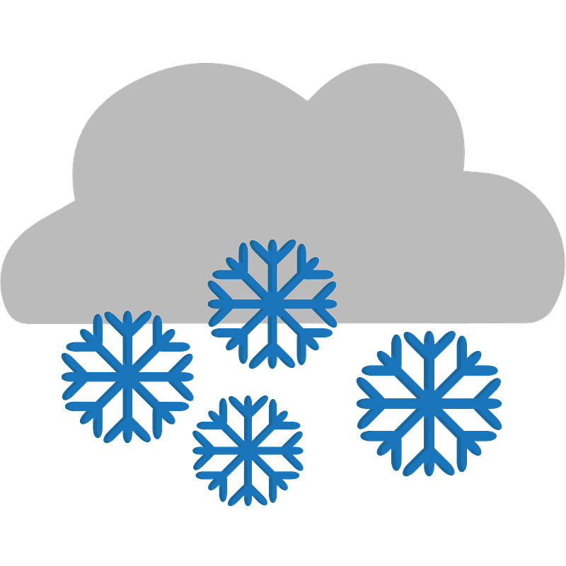 Cloud with snow