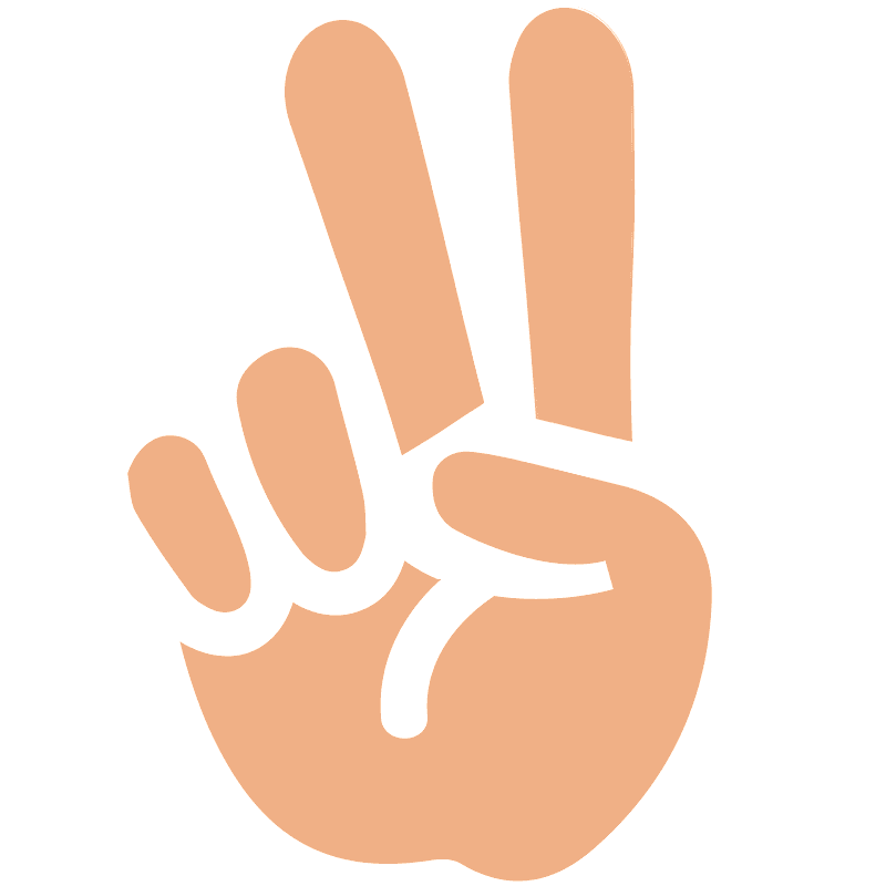 Victory hand