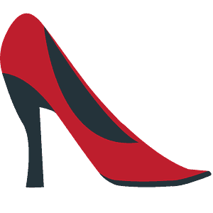 High-heeled shoe