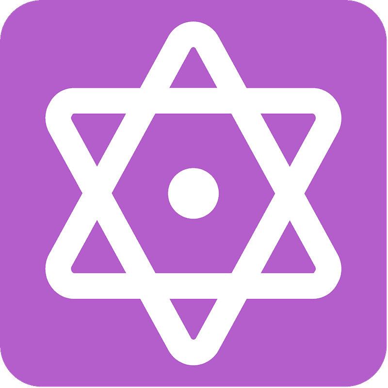 Dotted six-pointed star