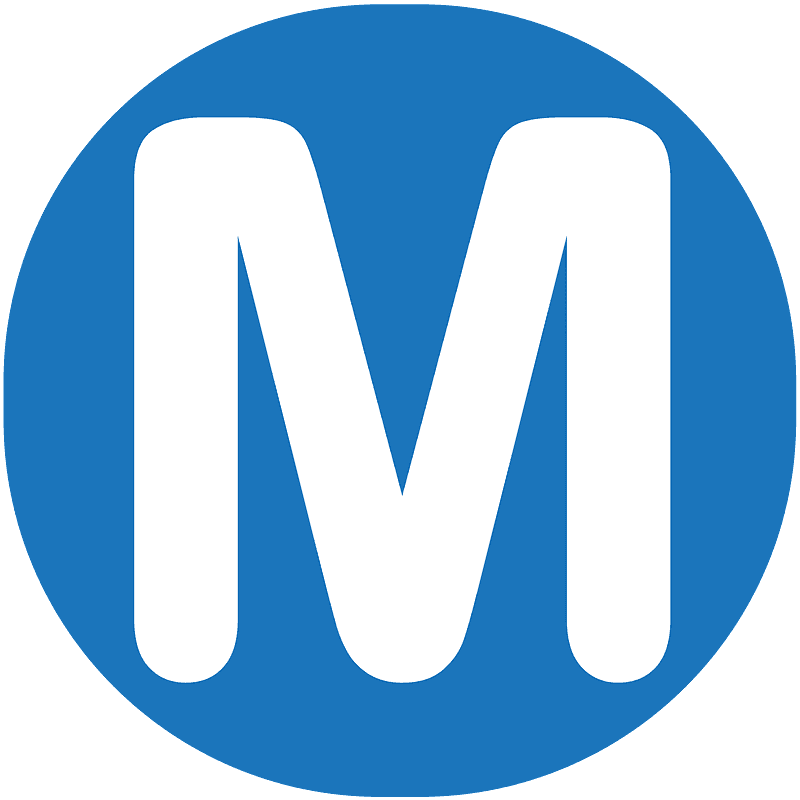 圆圈包围的M