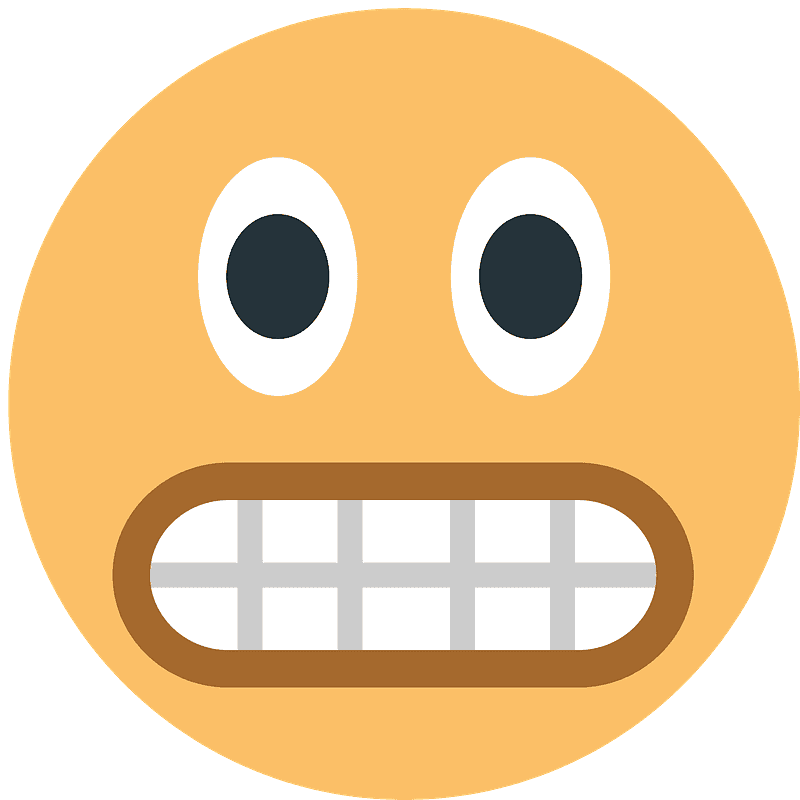 Grimacing face