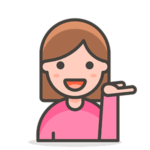 Woman tipping hand
