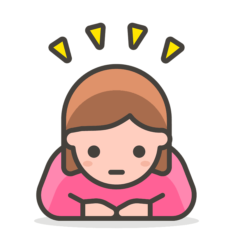 濃い肌色 おじぎする女