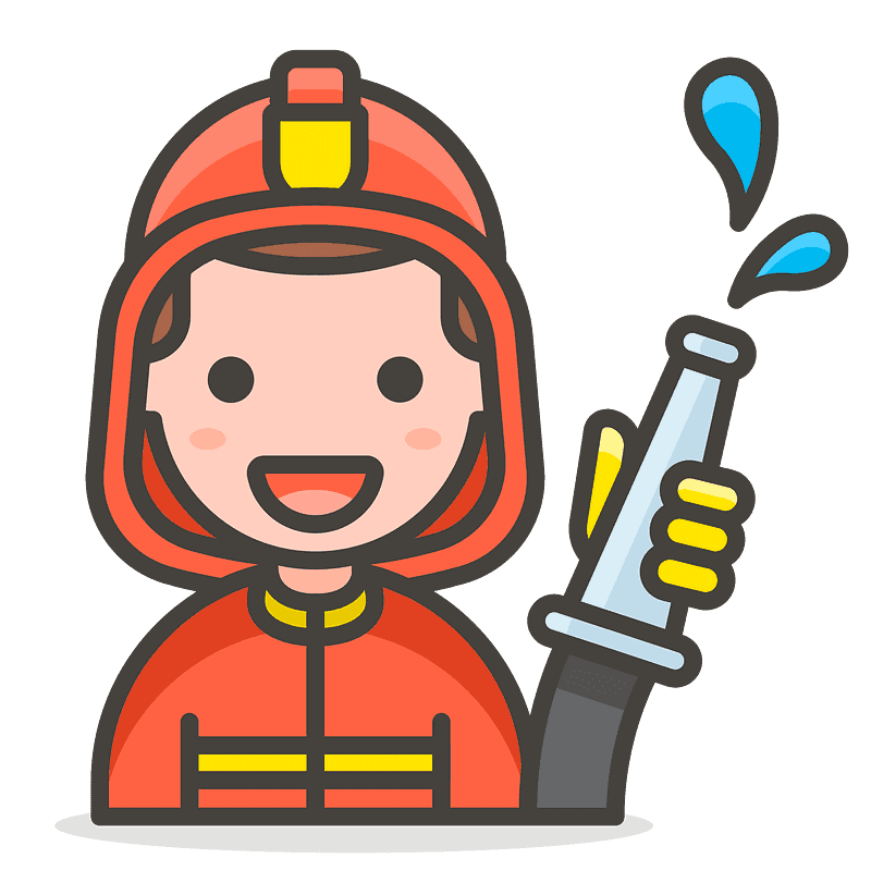 Man firefighter