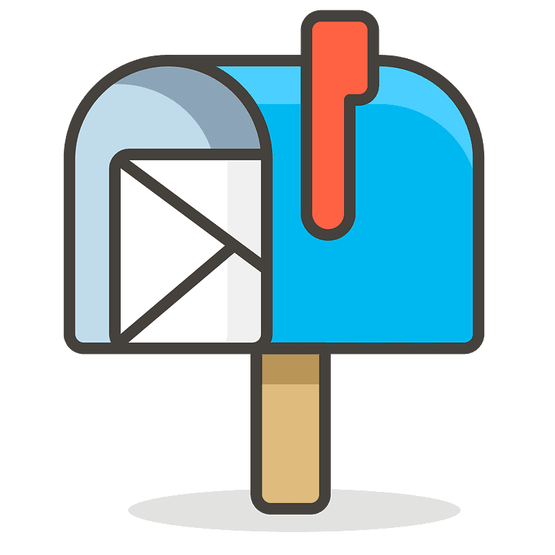 Open mailbox with raised flag - Free vector emoji on creazilla.com