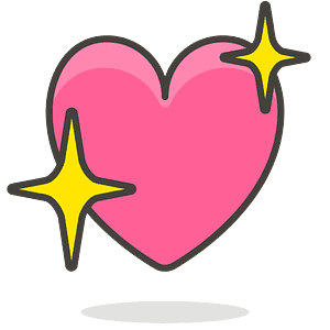 Sparkling heart