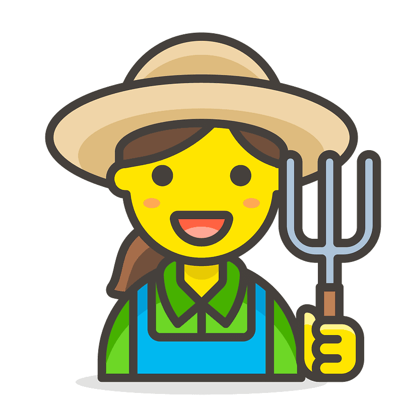 Warna kulit sedang petani wanita
