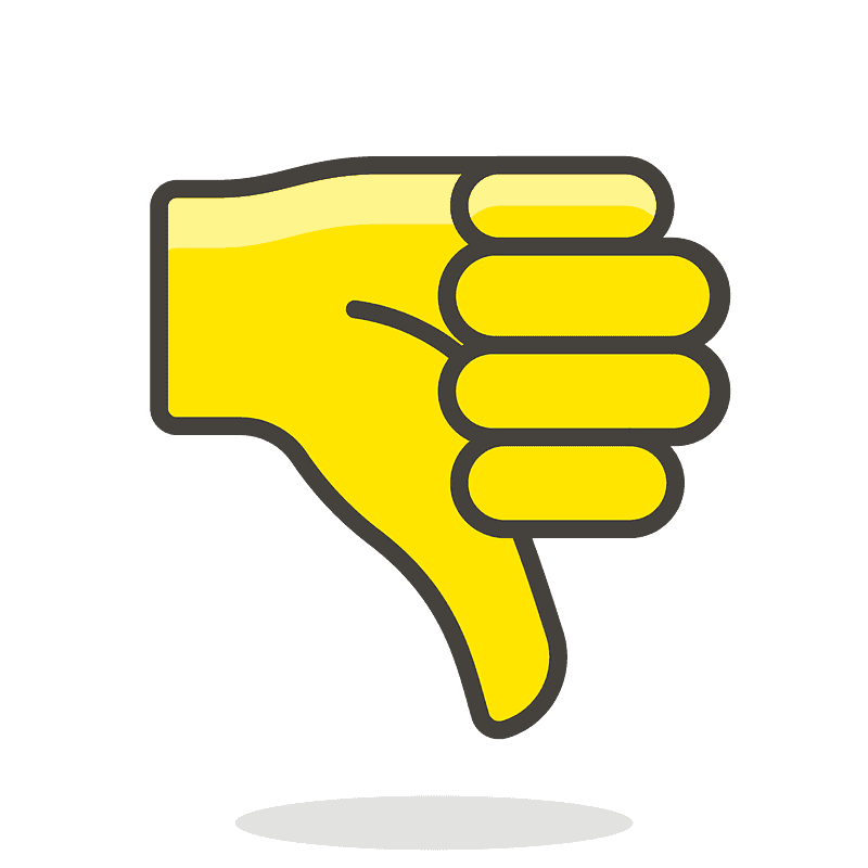 Thumbs down - Free vector emoji on creazilla.com