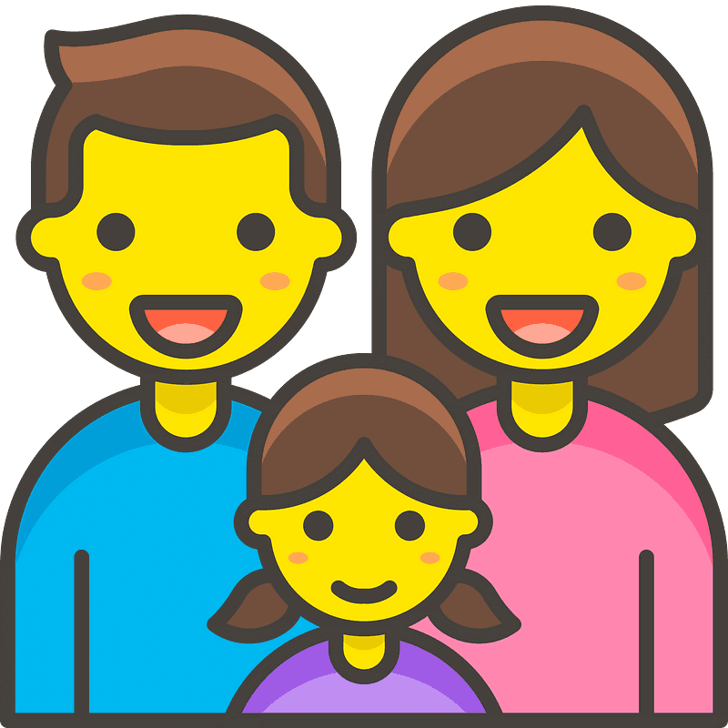 Family: man, woman, girl