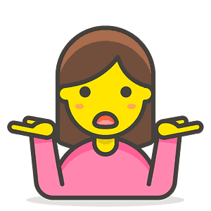 Woman shrugging