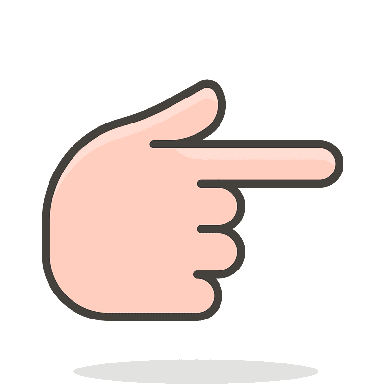 검은색 피부 오른쪽을 가리키는 손등