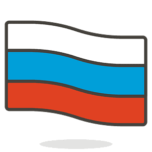 Russland flagg