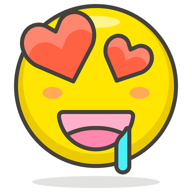 Smiling face with heart-eyes