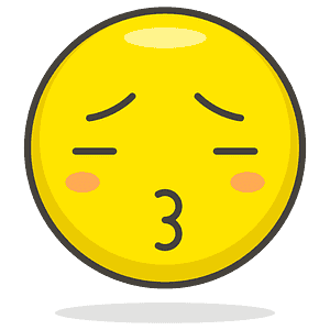 Anxious face with sweat