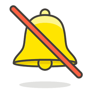 Bell with slash