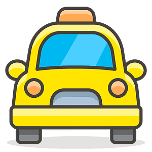 Oncoming taxi