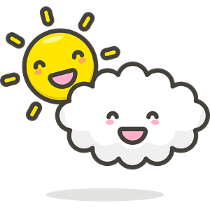 Sun behind cloud