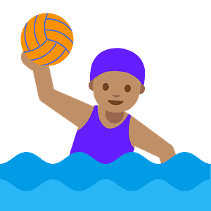 Woman playing water polo