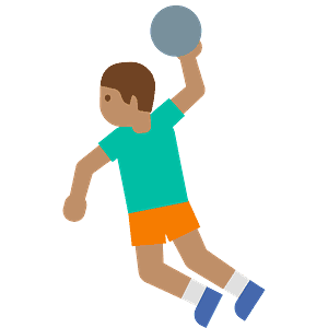 Person playing handball