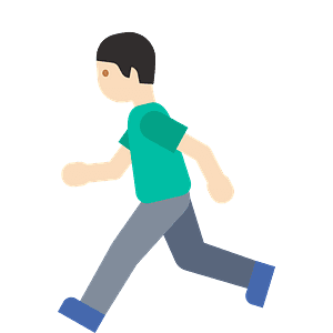 Person running