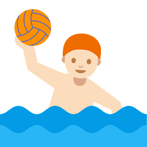 Person playing water polo