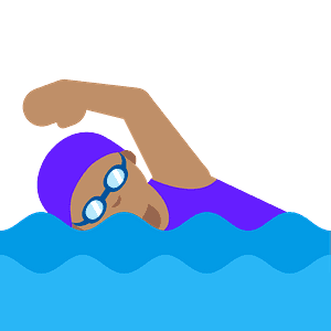 Woman swimming