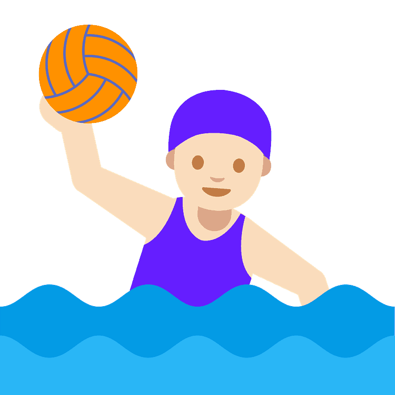 Очень темный тон кожи женщина играет в водное поло
