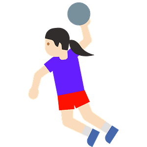 Woman playing handball