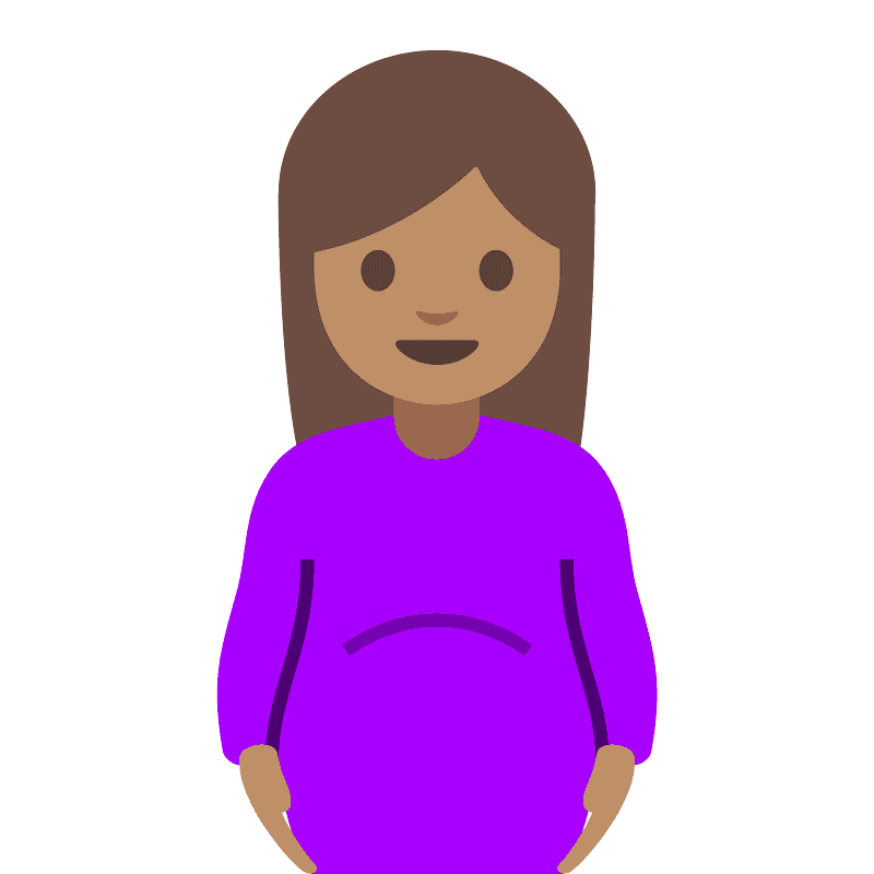 中間の肌色 妊婦