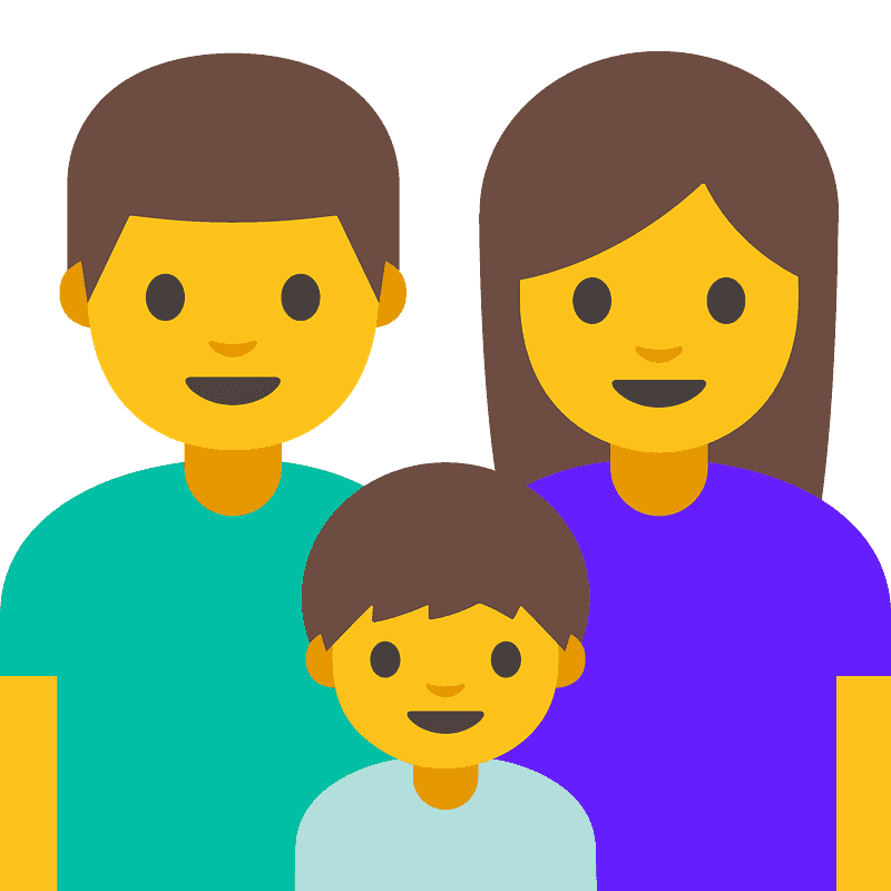 Family: man, woman, boy