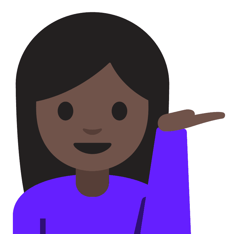 Woman tipping hand - Free vector emoji on creazilla.com