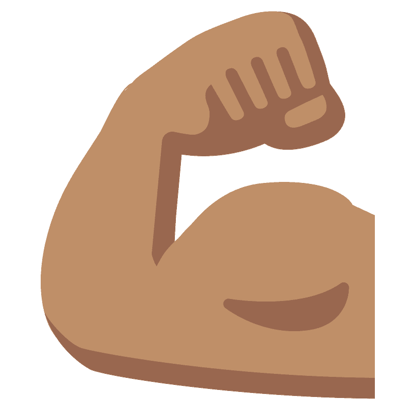 Flexed biceps