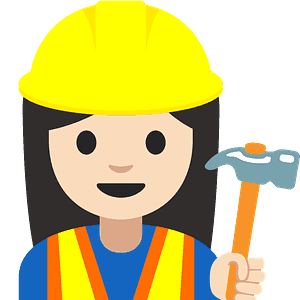 Woman construction worker