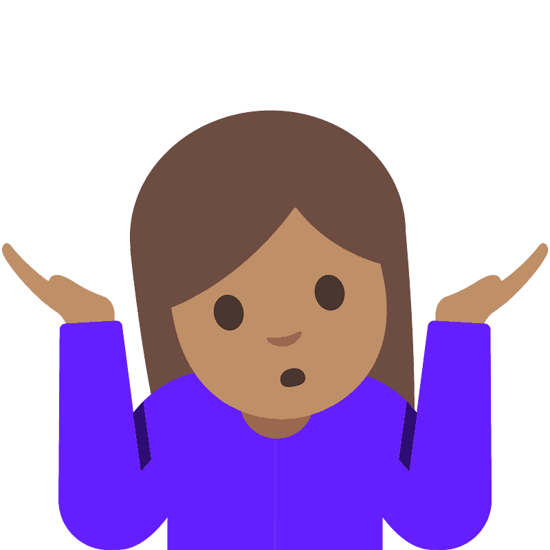 Person shrugging
