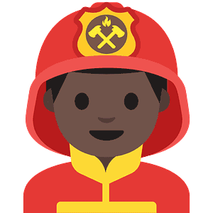 Man firefighter