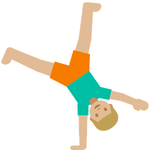 Person cartwheeling