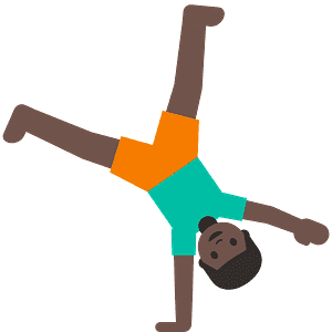 Person cartwheeling