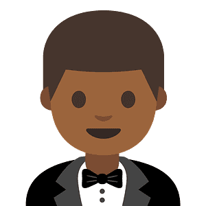 Person in tuxedo