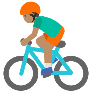 Person biking