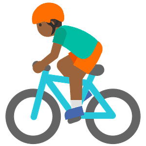 Person biking