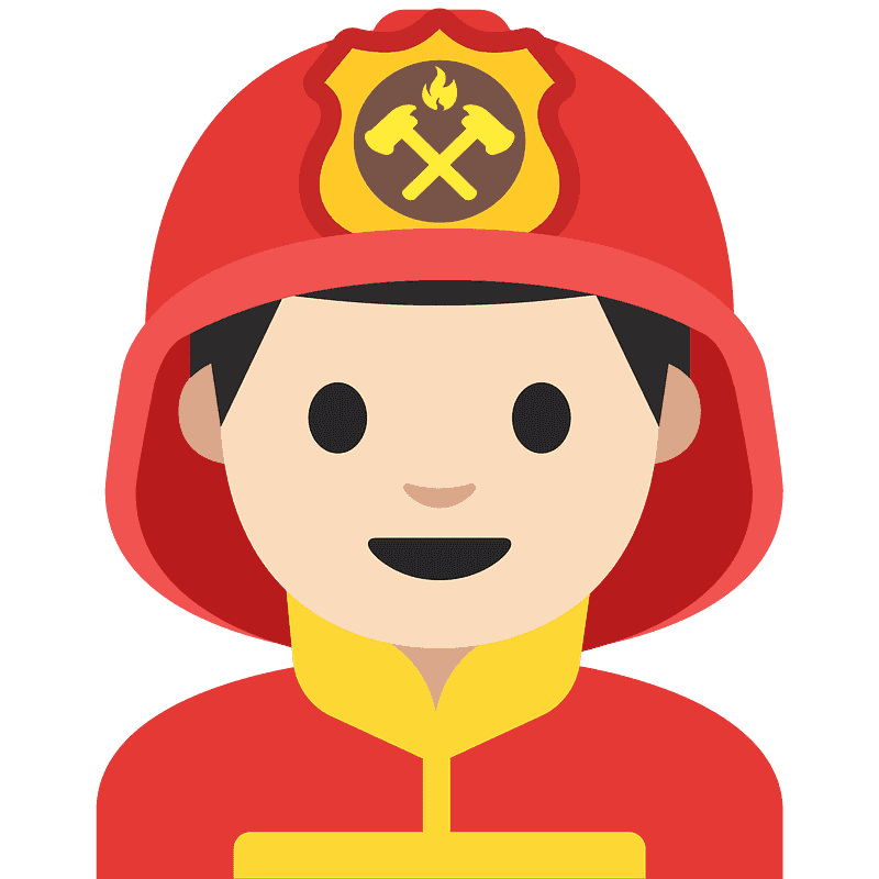 Man firefighter