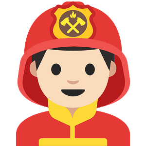 Man firefighter