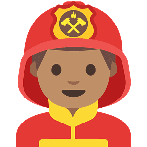 Man firefighter