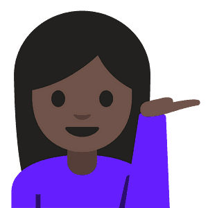 Person tipping hand