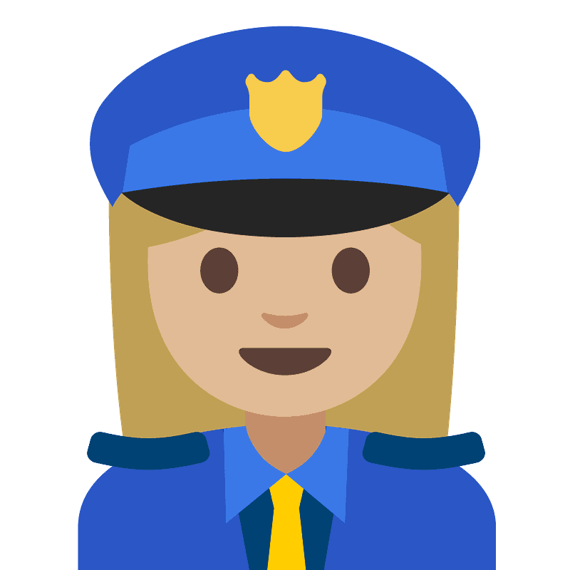 较深肤色 女警察