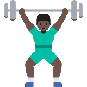 Man lifting weights