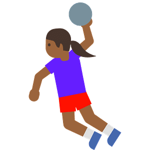 Woman playing handball