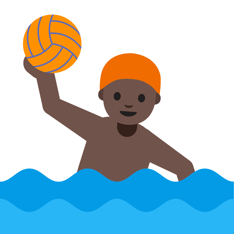 Man playing water polo